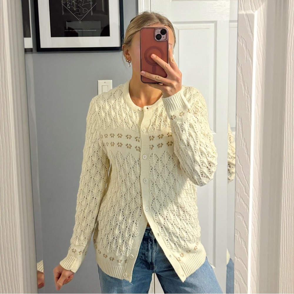 Vintage Cuddle Knit Cardigan Sweater
